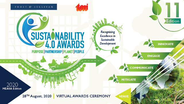 Frost & Sullivan and TERI’s Sustainability 4.0 Awards 2020 Honored Companies Excelling in Incorporating Sustainability Practices into their Business Strategy