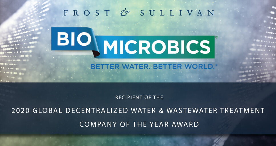 BioMicrobics Acclaimed by Frost & Sullivan for Its Continuous Innovation-led Growth in the Water and Wastewater Treatment Market