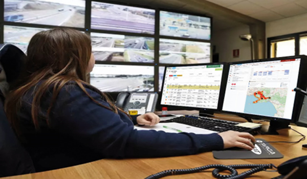 Control room at Targa Telematics 